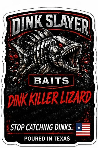 Dink Slayer Baits ~ 6.2” Dink Killer Lizard (8 pack)