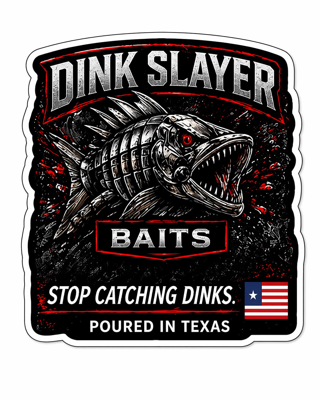 Dink Slayer Baits Stickers (5 pack)